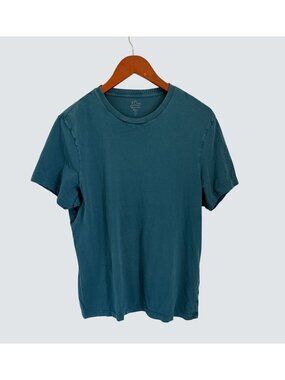 J.Crew Mens Teal Re-Imagined 100% Cotton Crewneck T-Shirt Size L